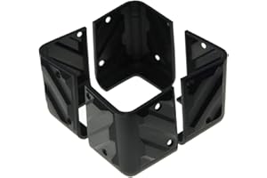 KAISH 4pcs Black Plastic Guitar AMP Amplifier Protector Corner Speaker Cabinet Corners