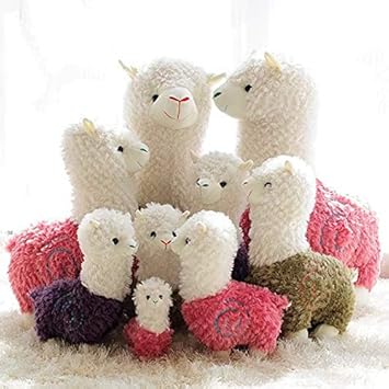 Morado Ruikey Lindo muñeco de Alpaca Almohada Suave Cojines Felpa