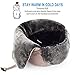 mysuntown Winter Hats for Women Men Trapper Ushanka Hat with Ear Flaps Warm Russian Bomber Hats for Cold Weather Khaki