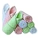 Baby Washcloths Natural Organic Baby Face Towels - Reusable and Extra Soft Newborn Baby Bath Washcloths - Suitable for Sensitive Skin Baby Registry as Shower Gift Set