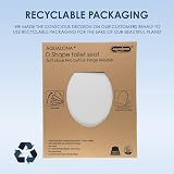 AQUALONA Premium Thermoplastic Toilet Seat D Shape Soft Close White view 7