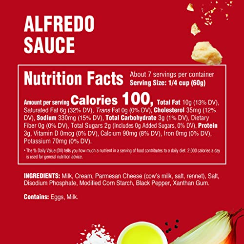 Rao's Homemade Alfredo Sauce, Classic 15 oz, Creamy Pasta Sauce, Premium Quality Blend of