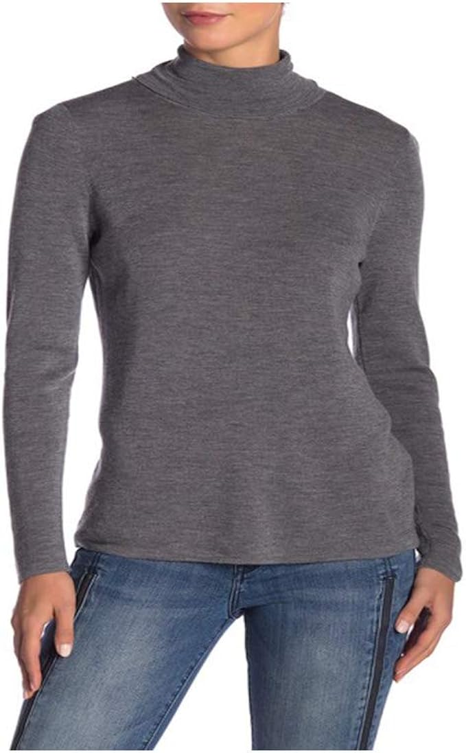 eileen fisher scrunch neck top