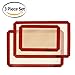 AIDEA Baking Mat 3-piece - Half Sheet Set of 3 Red