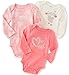 Calvin Klein Baby 3 Packs Bodysuit, Pink, 0/3 Months