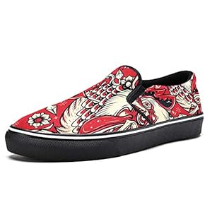 51H9pVtXBXL. SS300 TIZORAX Zapatos de lona para hombre y niño, diseño de serpiente y gallo 51H9pVtXBXL. SS300