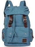 Eshops Canvas Casual Backpack for Women & Girls Boys Backpacks for Middle School College Book Bags
