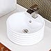 ELITE Solid Brass Brushed Nickel Umbrella Style Overflow Cap for Ceramic Sinks