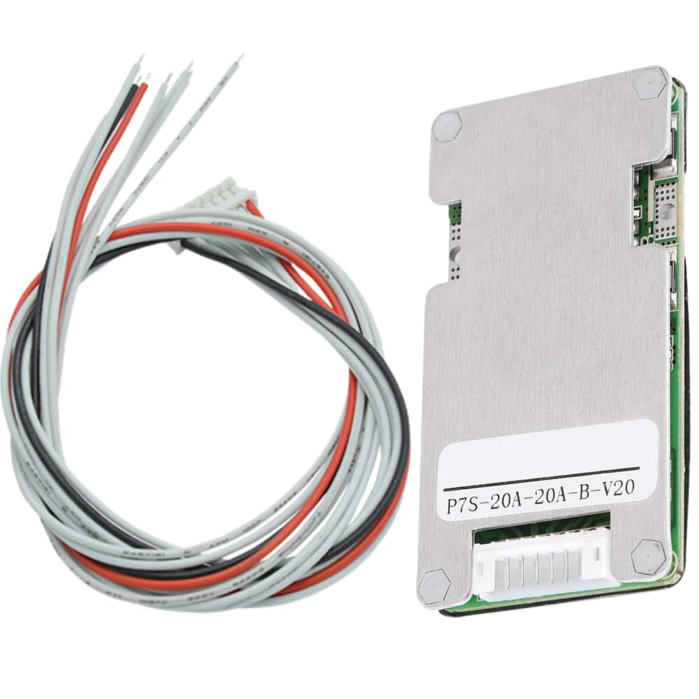 Jadeshay Protection Board - 24V 20A 7S Lithium Li-ION 18650 BMS Battery Protection Panel with Balancing