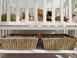 StorageWorks Wicker Baskets, Seagrass Baskets for