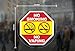 No Smoking No Vaping Window Decal - 5 Inch Round - No Smoking in Vehicle Sticker - Inside Window Cling - Easy to Remove and Reposition