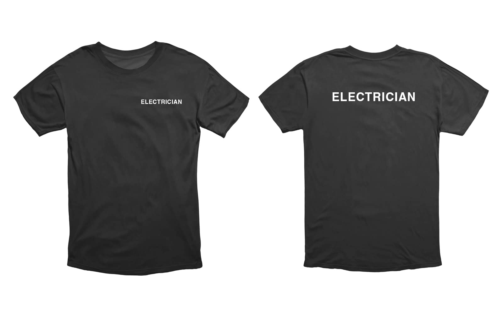 VSafety Electrician T-Shirt - Black - X Large