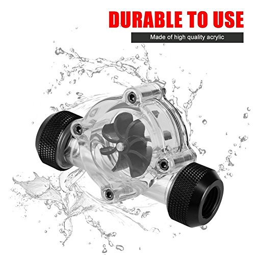 Vbestlife-Indicador-de-Flujo-Bitspower-de-Metal-H1-4-Rosca-G1-4-para-PC-Impulsores-de-Enfriamiento-de-Agua-8Negro