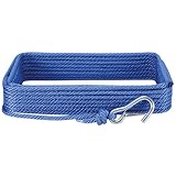 Extreme Max 3006.2030 BoatTector Premium Solid Braid MFP Anchor Line with Snap Hook, 3/8-Inch x 50-Feet, Royal Blue