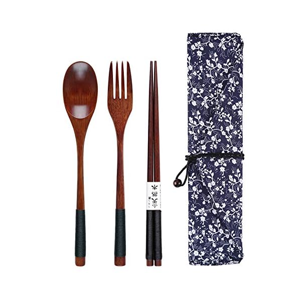 Wooden-Spoon-Fork-Chopsticks-Set-Handmade-Japanese-Style-Utensils-Elegant-Tableware-Set-for-Camping-Picnic-Office-or-Home-Black Wooden Spoon Fork Chopsticks Set Handmade Japanese Style Utensils Elegant Tableware Set for Camping, Picnic, Office or…
