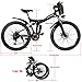 ANCHEER 2019 Folding Electric Mountain Bike/Ebike, 26”Electric Bike with 36V 8AH Lithium-Ion Battery for Adult, and Dual Disc Brake (Black)thumb 3