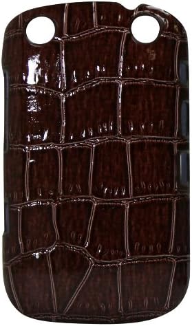 Exian BlackBerry Curve 9320 Case Crocodile Pattern Brown