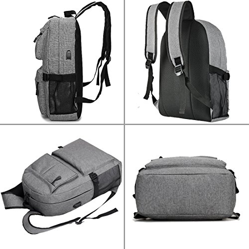 image for Laptop Backpack, Lmeison 15.6 Inch College Backpack with USB Charging 