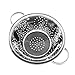 Copper & Stainless Steel Colander (2.5 Quart Capacity); Decorative Strainer / Fruit Bowl / Pedestal-Style Colander