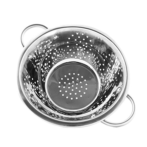 Copper & Stainless Steel Colander (2.5 Quart Capacity); Decorative Strainer/Fruit Bowl/Pedestal-Style Colander
