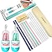 [17pack] Longzon Collapsible Silicone Straws Drinking Reusable for 20 & 30oz tumbler- 8