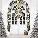 Valery Madelyn Pre-Lit 6 Feet/72 Inch Elegant Champagne Gold Christmas Garland with Shatterproof Ball Ornaments, Ribbon, Artificial Flower, Battery Operated 20 LED Lights