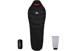 SYWSKW Down Sleeping Bag with Pillow, Ultralight Mummy Sleeping Bag for Backpacking,Hiking and Camping Outdoor with YKK Two-W