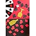 MOWO Casino Confetti Table Decoration and Las Vegas Theme Party Decoration (Black,red,200pc)