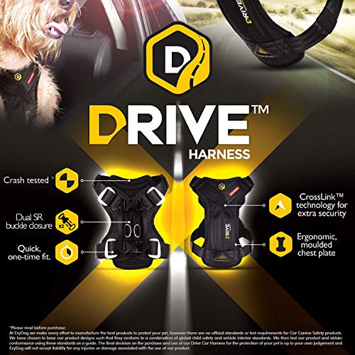 EzyDog Drive Safety Travel Dog Car Harness Crash Tested US (FMVSS 213