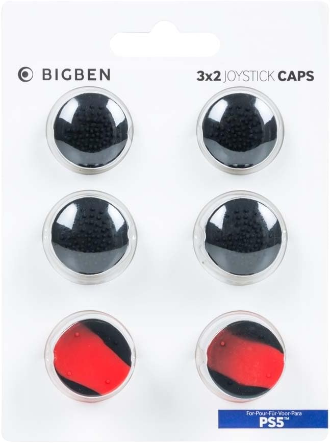 Big Ben PS5 Joystick Thumb Grip Caps Controller Covers 6-Pack