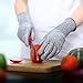 BHIVES Cut Resistant Gloves,Ibowooforrest Food Grade Level 5 Protection Safty Gloves for Kitchen Cooking Cutting Yard Working(Large) 