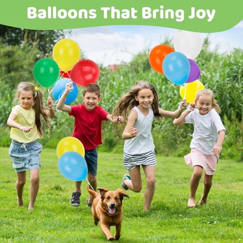110 Pcs Birthday Balloons, 12 Inch Colorful Helium Balloons - Graduation Balloons Wedding Baby Shower Carnival Anniversary Wedding Balloons