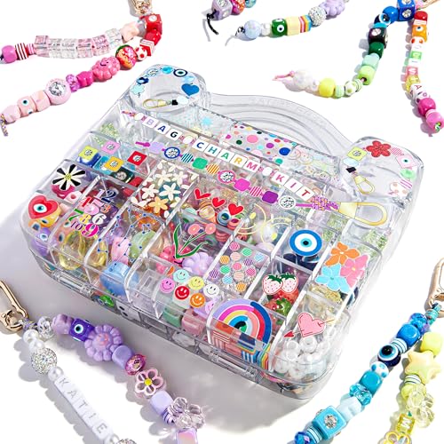 BaubleBar Ultimate DIY Bag Charm Kit | Oprah’s Favorite Things | Great for a Girls Gift, Party, or Family Activity | Keychain Jewelry Making Kit with Beads | DIY Customizable Crafts for All Ages