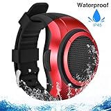 Frewico X10 Portable Watch Shape Bluetooth Speaker - IP45 Waterproof - Red