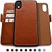 Dreem Fibonacci 2-in-1 Wallet Case for Apple iPhone XR - Luxury Vegan Leather, Magnetic Detachable Shockproof Phone Case, RFID Card Protection, 2-Way Flip Stand - Caramel