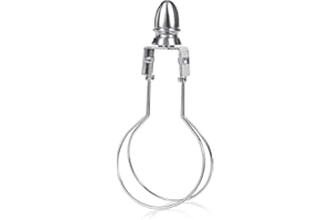 GIGIVOSHA Lamp Shade Harp Holder Adapter kit - Clip on Lampshade Light Bulb With Shade Attaching Finials Support Fitter Parts Converter(1 Pack, Nickel)