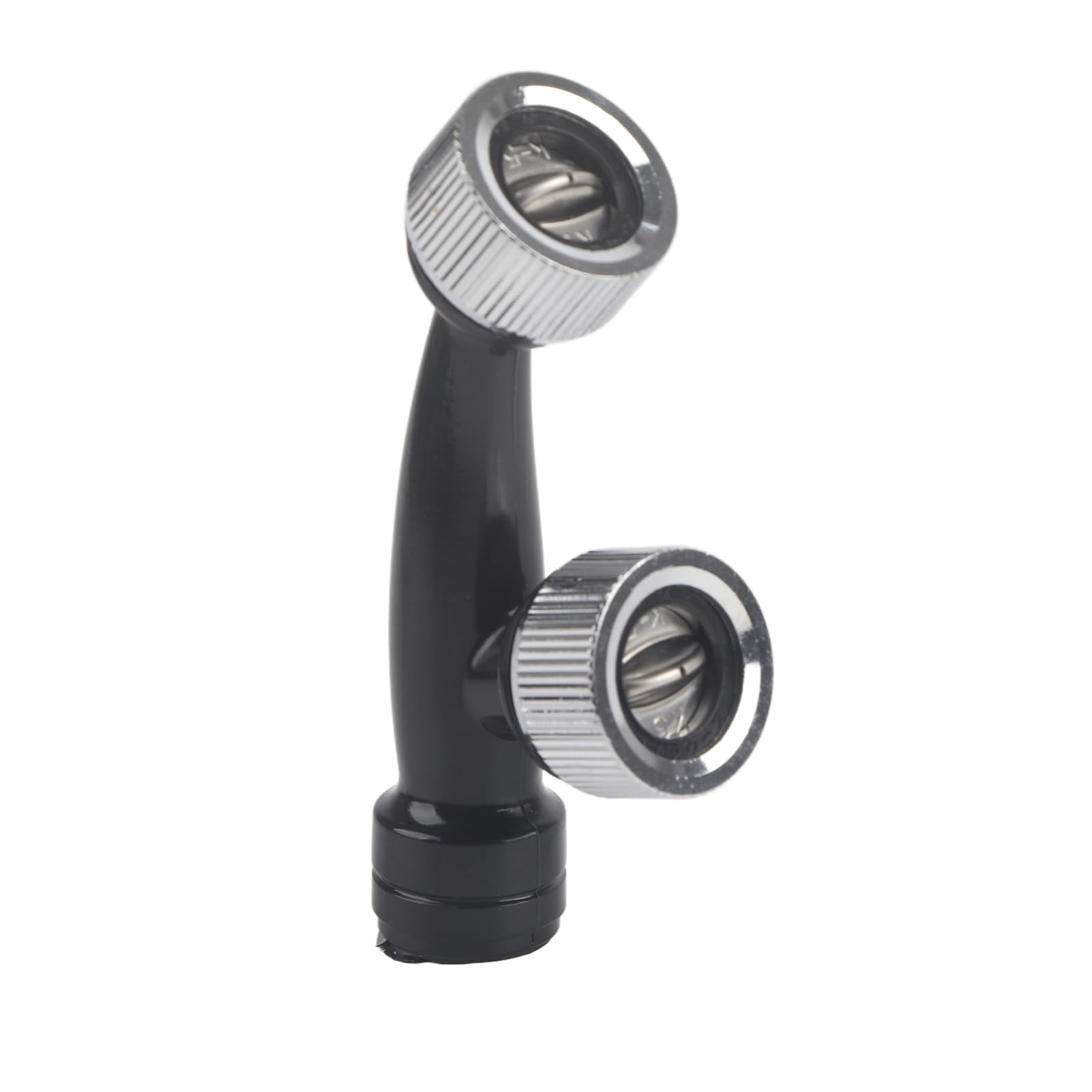 Fdit Misting Nozzles, 3.1x1.6x0.9in G1/4in Female Thread Misting Dual Nozzles Garden Water Irrigation Sprinkler Fitting