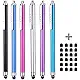 Stylus Pens for Touch Screens iPad iPhone Kindle Fire (Pink/Purple/Aqua Blue)