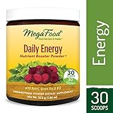 MegaFood - Daily Energy Booster Powder, Promotes Sustained Energy Throughout the Day, 30 Servings (1.86 oz)