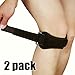 KevenAnna 2 Pack Patella Strap for Knee Support and Pain Relief for Hiking, Soccer, Basketball, Volleyball & Squats (Black)