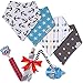 Baby Bandana Drool Bibs by Pashoshi - 4 Pack of Cute Unisex Absorbent Cotton Bibs with Free Pacifier Clip & Bottle/Toy Strap - Modern Baby Gift Set for Boy or Girl Infant - 5 Star Product