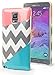 Note 4 Case, Bastex Heavy Duty Durable Hybrid Protective TPU Case - Tri Chevron Design Soft Cover for Samsung Galaxy Note 4