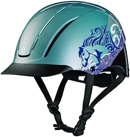 TROXEL CHILDRENS SPIRIT SAFETY HORSE RIDING HELMET ? LOW PROFILE WESTERN ADJUSTABLE ? All Styles (Sky Dreamscape, Small)