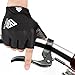 HTZPLOO Bike Gloves Bicycle Gloves Cycling Gloves Mountain Biking Gloves with Anti-Slip Shock-Absorbing Pad Breathable Half Finger Outdoor Sports Gloves for Men&Women (Black, Medium)