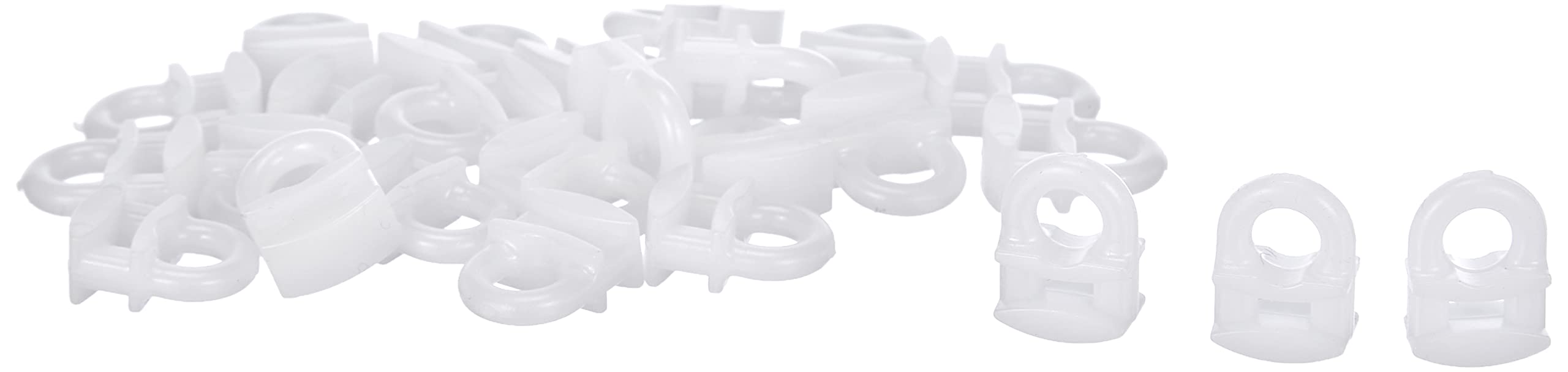 Lampa 99003 Sliding Hooks for Curtain Rails, Neutral, 100 x 100 x 15 mm, Pack of 25