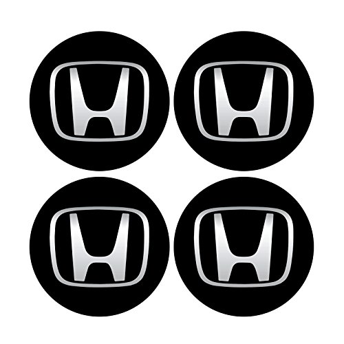 4 pcs 55mm Diameter HONDA Wheel Center Cap Sticker Emblem Self Adhesive