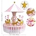 Aytai Carousel Baby Shower Candy Favor Boxes Unicorn Party Supplies Candy Bag Gift Box Table Centerpiece for Wedding Birthday Decorations (Pink)