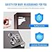Magnetic Cabinet Locks Child Safety Locks, 12Locks+2Keys Drawer Locks for Baby Proofing Cabinets - No Need Tools Drilling Measuring (yellow&green)