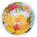 Melamine Dinnerware Tropical Design Set of 18 Pieces (Blue)