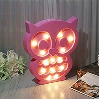 SYlive Novelty LED 3D Owl Lamp, Kids Night Light Decoration, Children